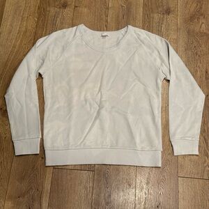 GAP Women's Soft Cloud Gray Crew Neck Sweatshirt